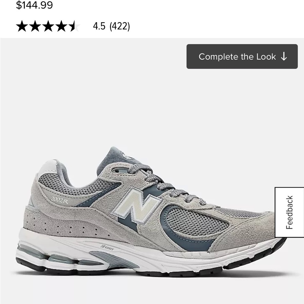 New Balance Gray Sneakers Modern Mesh Suede